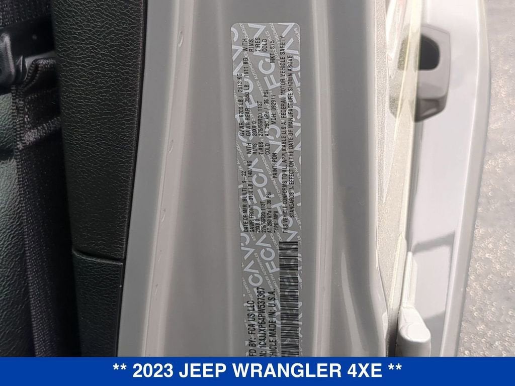 2023 Jeep Wrangler 4xe Sahara 4x4