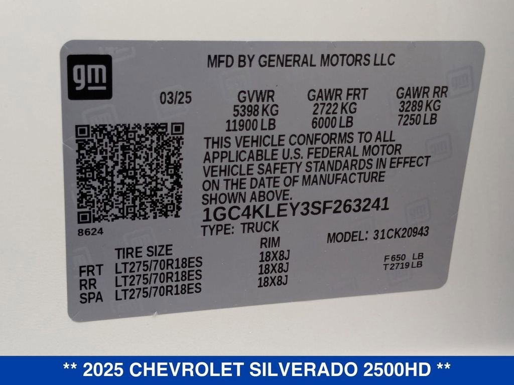 2025 Chevrolet Silverado 2500 HD WT