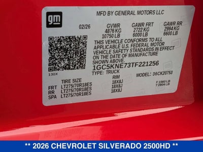 2026 Chevrolet Silverado 2500 HD LT