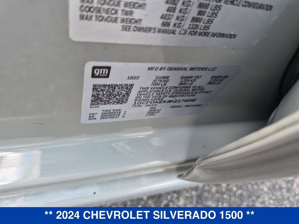 2024 Chevrolet Silverado 1500 LT (2FL)