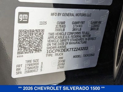 2026 Chevrolet Silverado 1500 LT