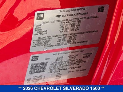 2026 Chevrolet Silverado 1500 LT