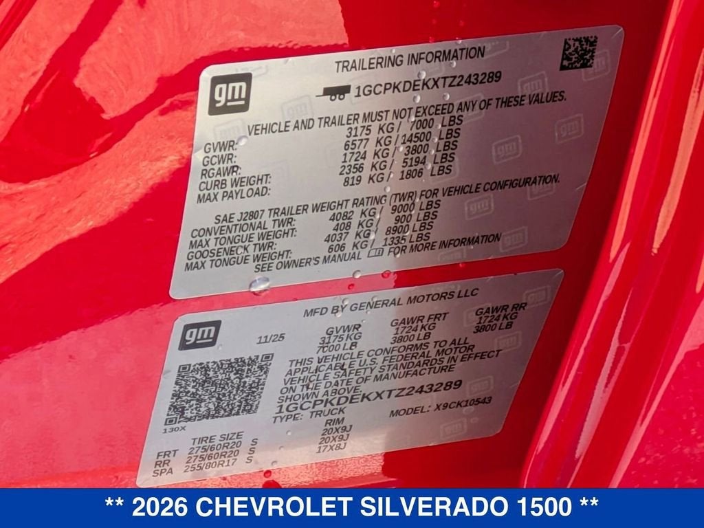 2026 Chevrolet Silverado 1500 LT