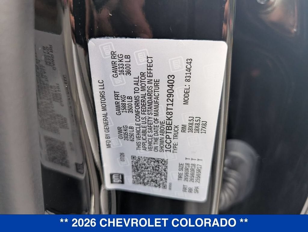 2026 Chevrolet Colorado WT