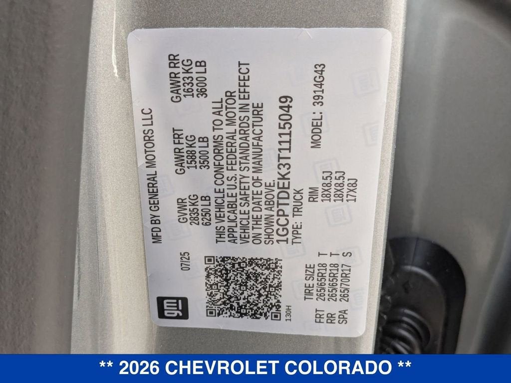 2026 Chevrolet Colorado Z71