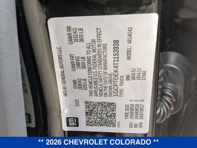 2026 Chevrolet Colorado Z71