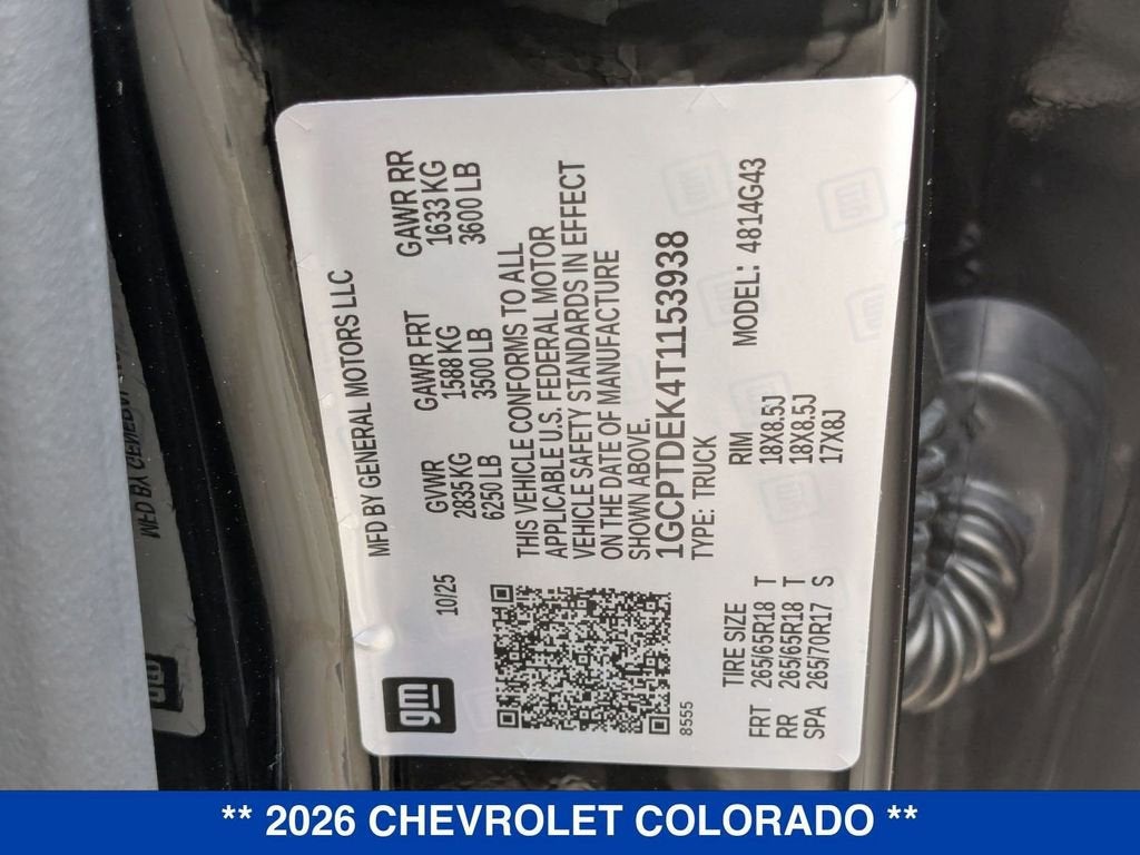 2026 Chevrolet Colorado Z71