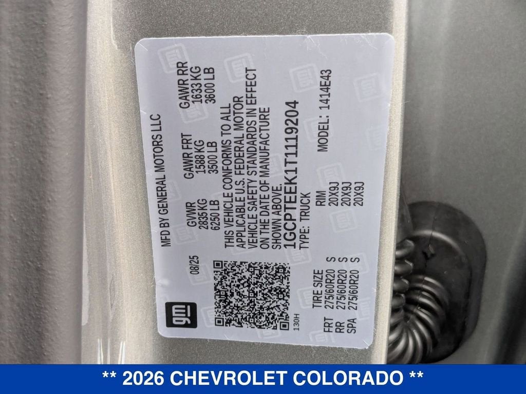 2026 Chevrolet Colorado Trail Boss