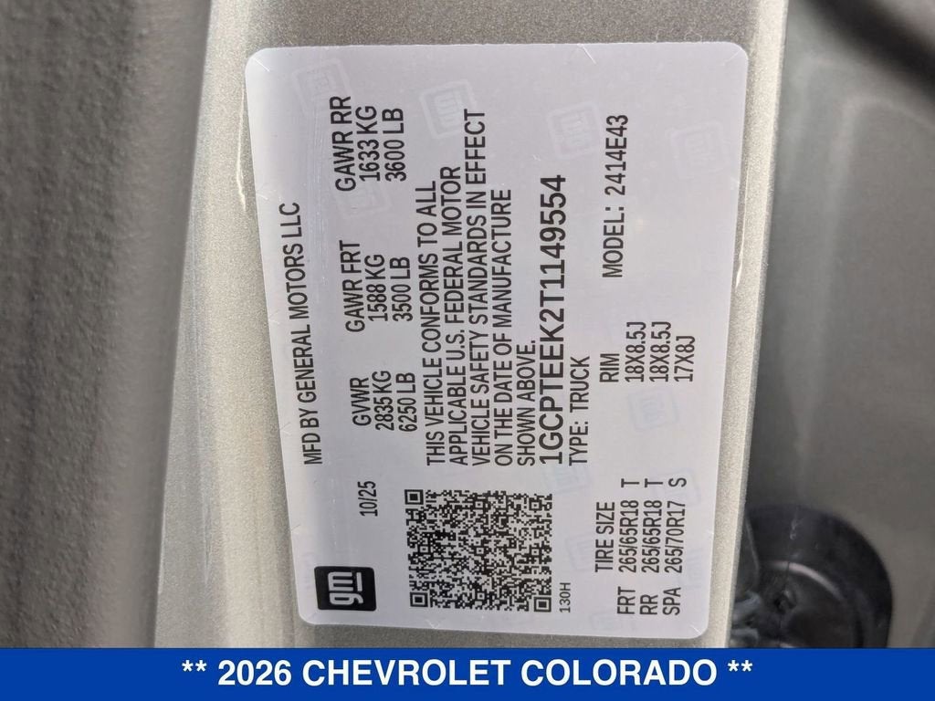 2026 Chevrolet Colorado Trail Boss