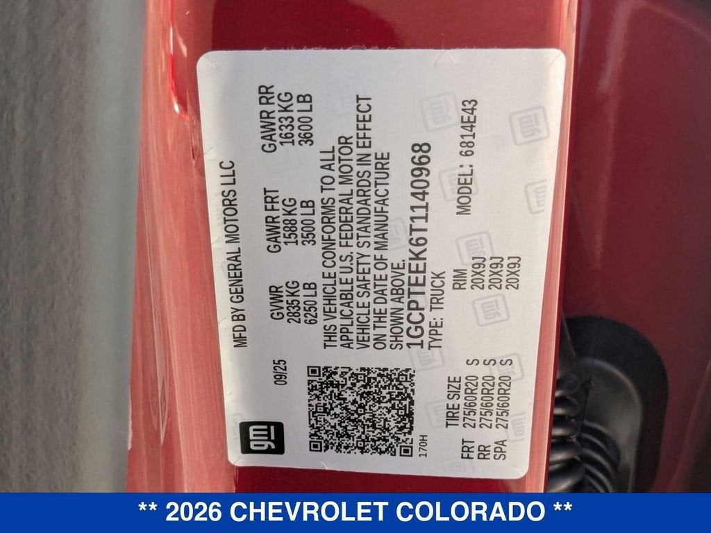 2026 Chevrolet Colorado Trail Boss