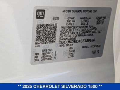 2025 Chevrolet Silverado 1500 LT