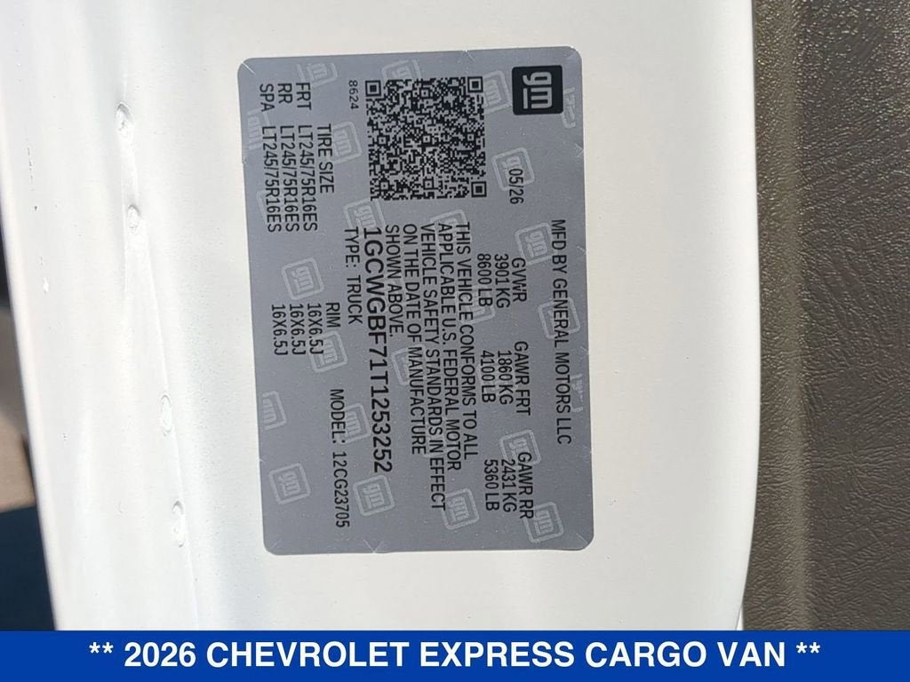 2026 Chevrolet Express Cargo WT