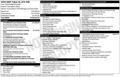 2026 GMC Yukon XL AT4