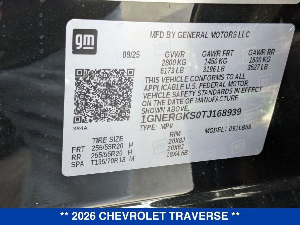2026 Chevrolet Traverse LT