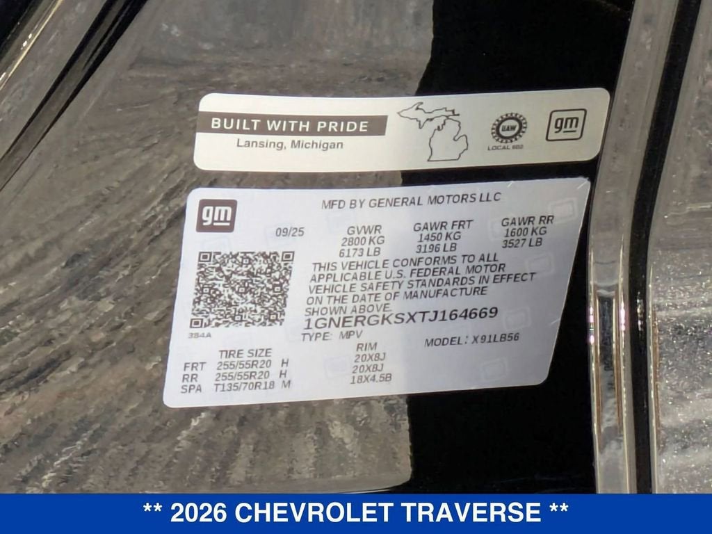 2026 Chevrolet Traverse LT