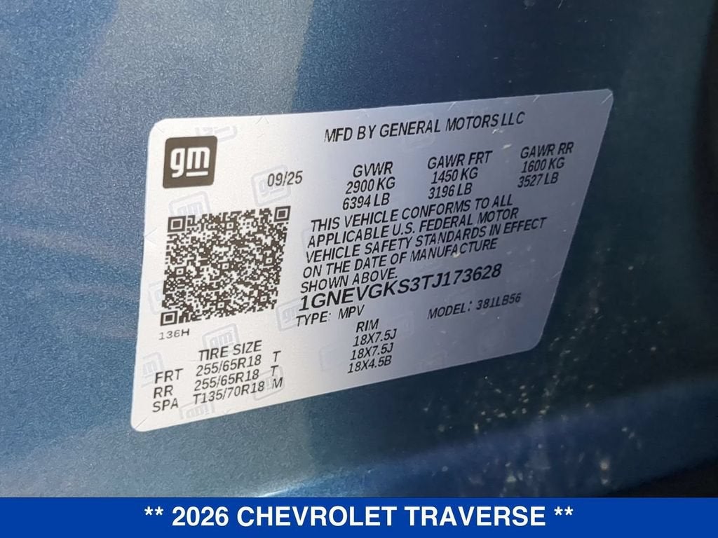 2026 Chevrolet Traverse LT