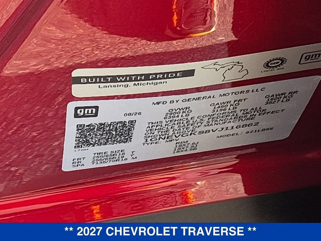 2027 Chevrolet Traverse LT