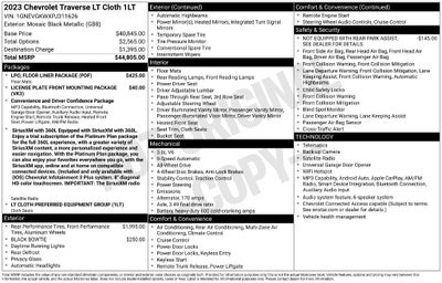 2023 Chevrolet Traverse LT Cloth