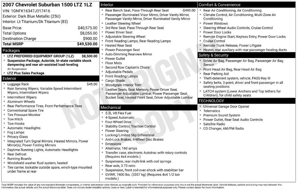 2007 Chevrolet Suburban LTZ
