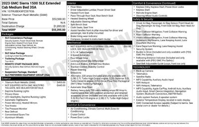2023 GMC Sierra 1500 SLE