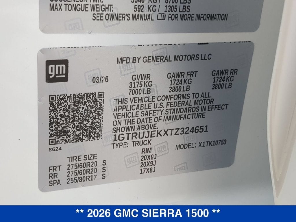 2026 GMC Sierra 1500 Elevation