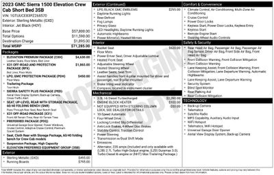 2023 GMC Sierra 1500 Elevation