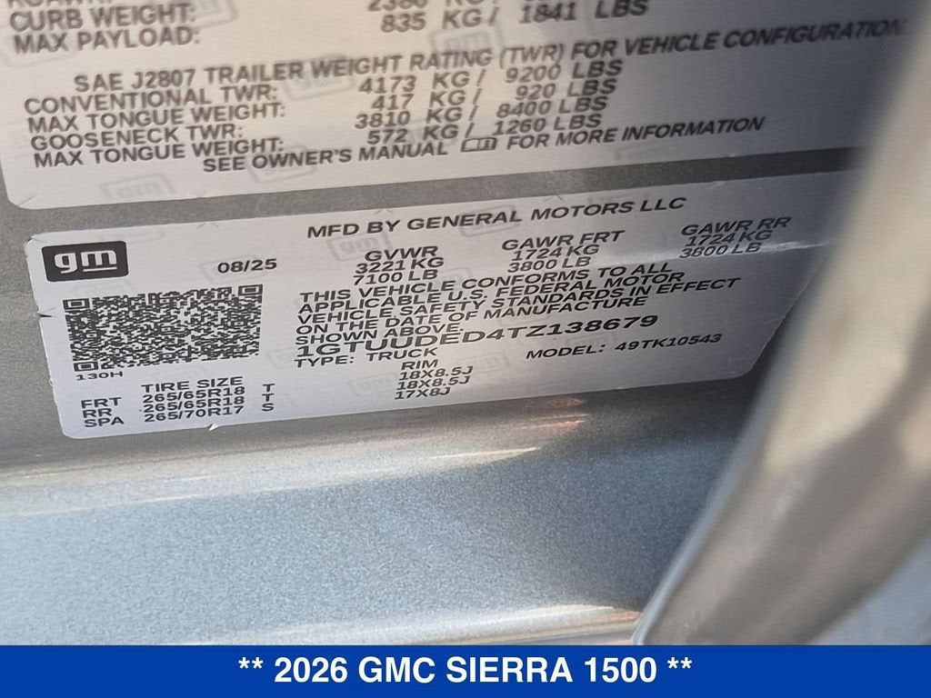 2026 GMC Sierra 1500 SLT