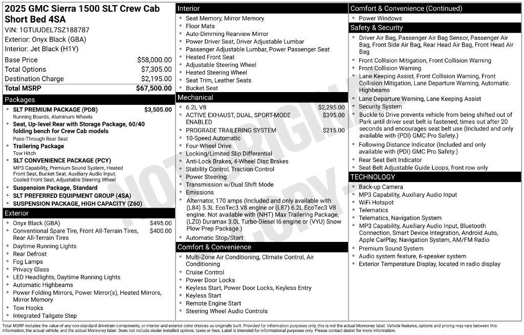 2025 GMC Sierra 1500 SLT
