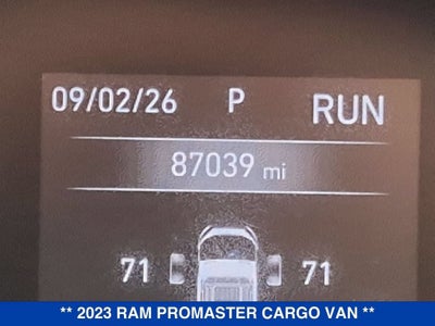 2023 RAM ProMaster Cargo Van 2500 High Roof 159" WB