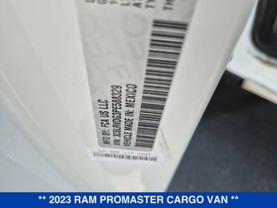 2023 RAM ProMaster Cargo Van 2500 High Roof 159" WB