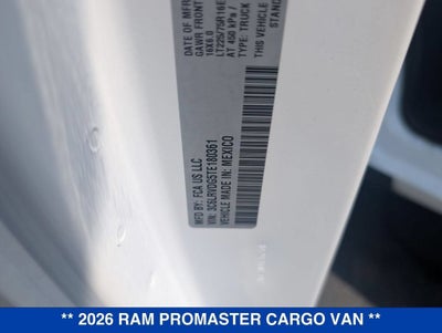 2026 RAM ProMaster Cargo Van Tradesman
