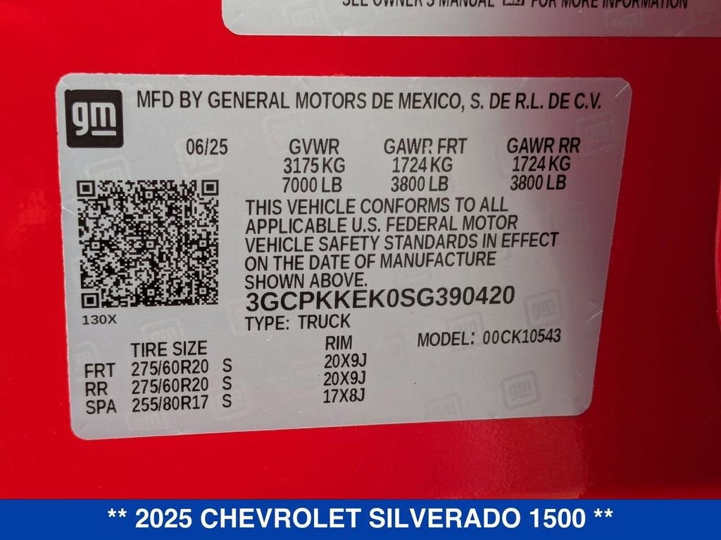 2025 Chevrolet Silverado 1500 LT (2FL)