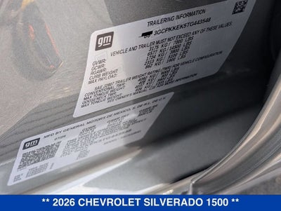 2026 Chevrolet Silverado 1500 LT (2FL)
