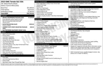 2023 GMC Terrain SLE