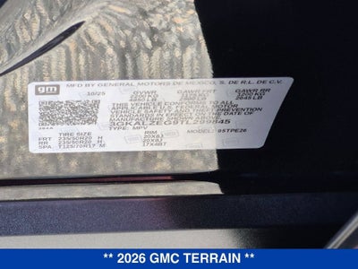 2026 GMC Terrain Denali