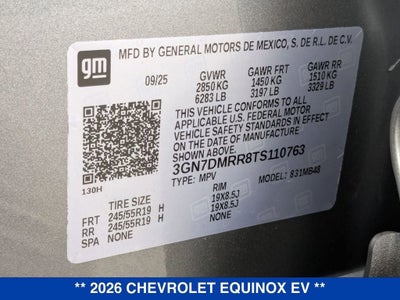 2026 Chevrolet Equinox EV LT