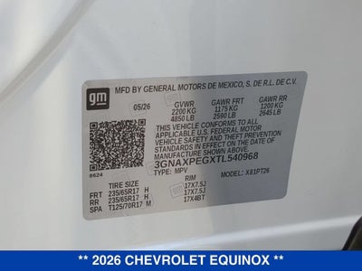 2026 Chevrolet Equinox LT