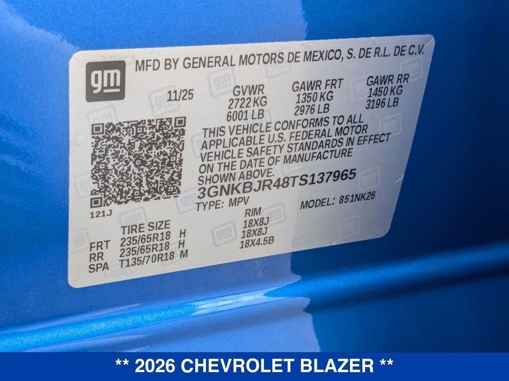 2026 Chevrolet Blazer 3LT