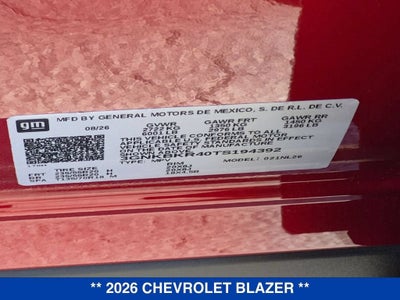 2026 Chevrolet Blazer RS