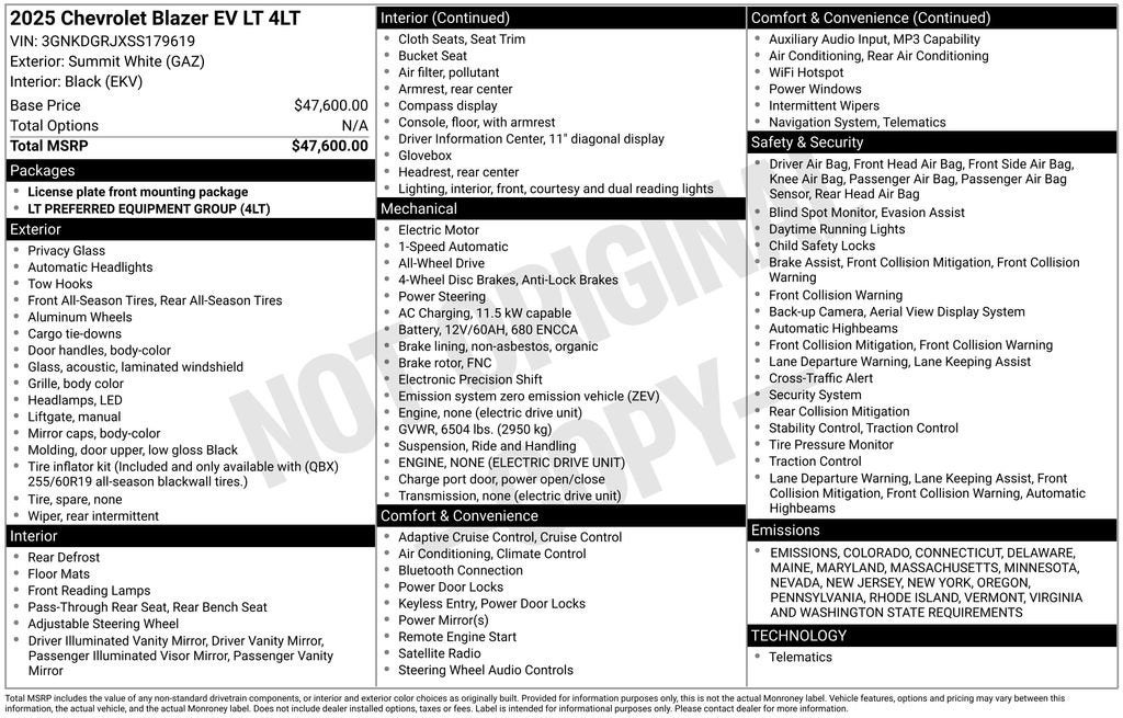 2025 Chevrolet Blazer EV LT