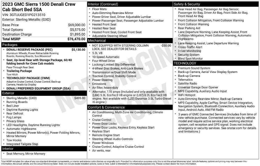 2023 GMC Sierra 1500 Denali