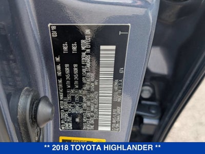 2018 Toyota Highlander XLE