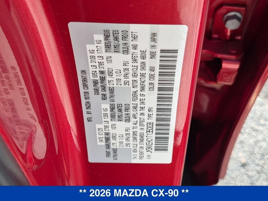 2026 Mazda Mazda CX-90 3.3 Turbo S Premium Plus