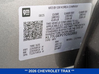 2026 Chevrolet Trax 1RS