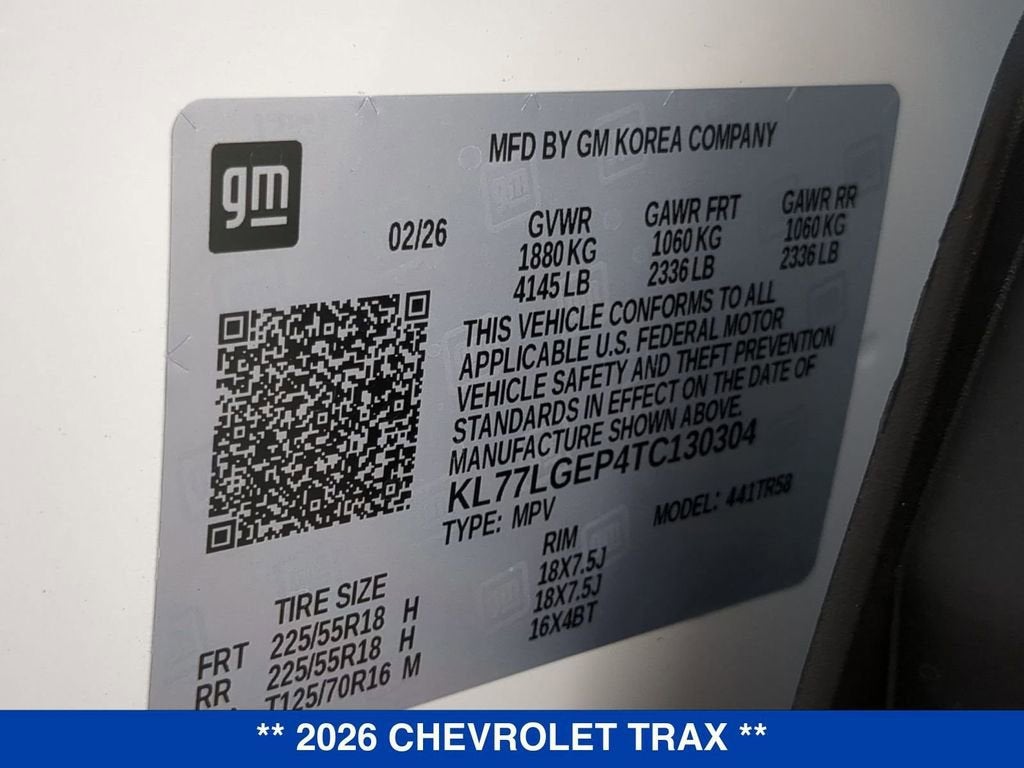 2026 Chevrolet Trax 1RS