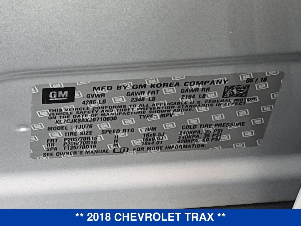 2018 Chevrolet Trax LS
