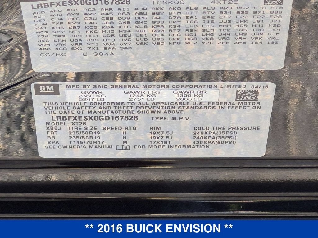 2016 Buick Envision Premium I