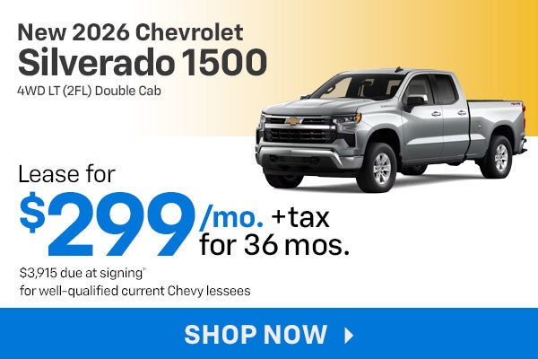 New 2026 Chevrolet Silverado 1500 4WD LT (2FL) Double Cab